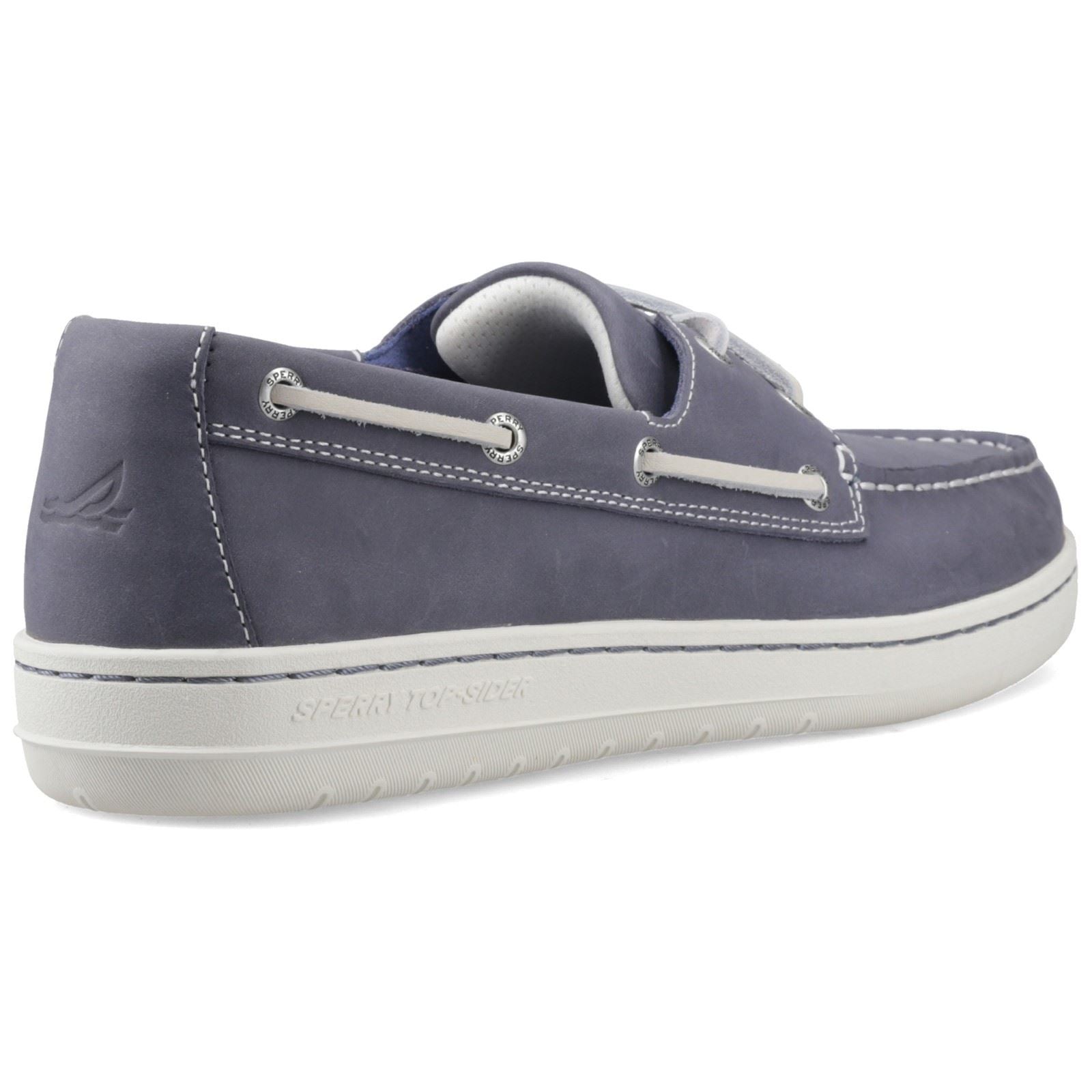 Sperry Strake 2-Eye Leather Men's Navy Boat Shoes