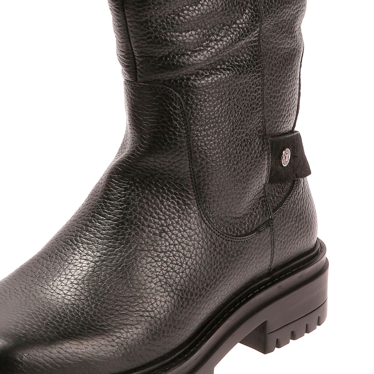 Osprey London The Gabarron Leather Women's Black Boots