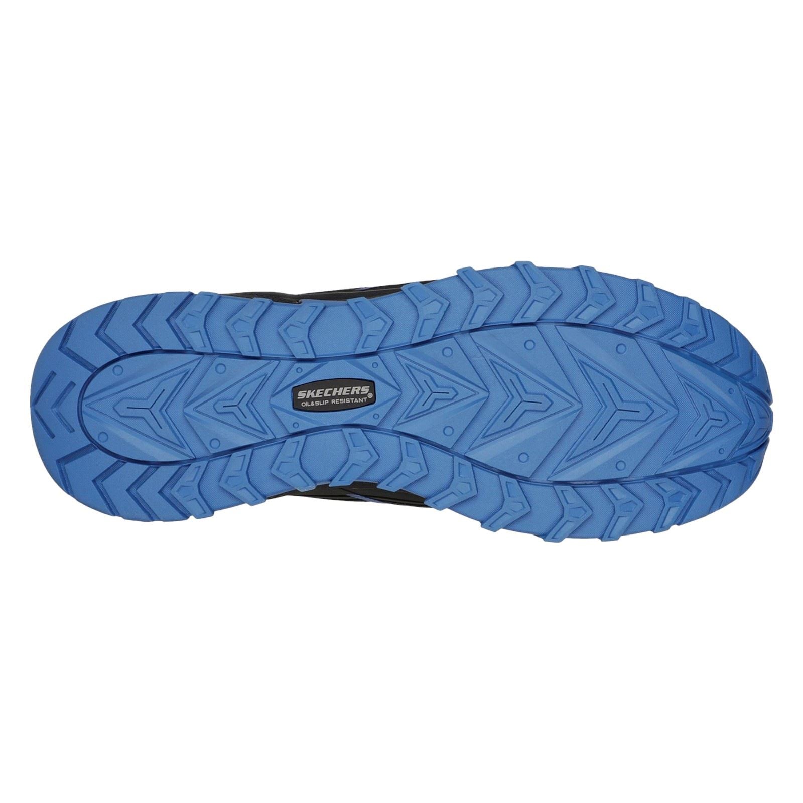 Skechers Workwear Puxal Textile Men's Black/Blue Safety Sneakers
