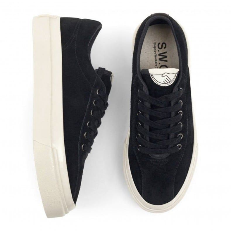 Stepney Workers Club Dellow L Suede Women's Black Sneakers