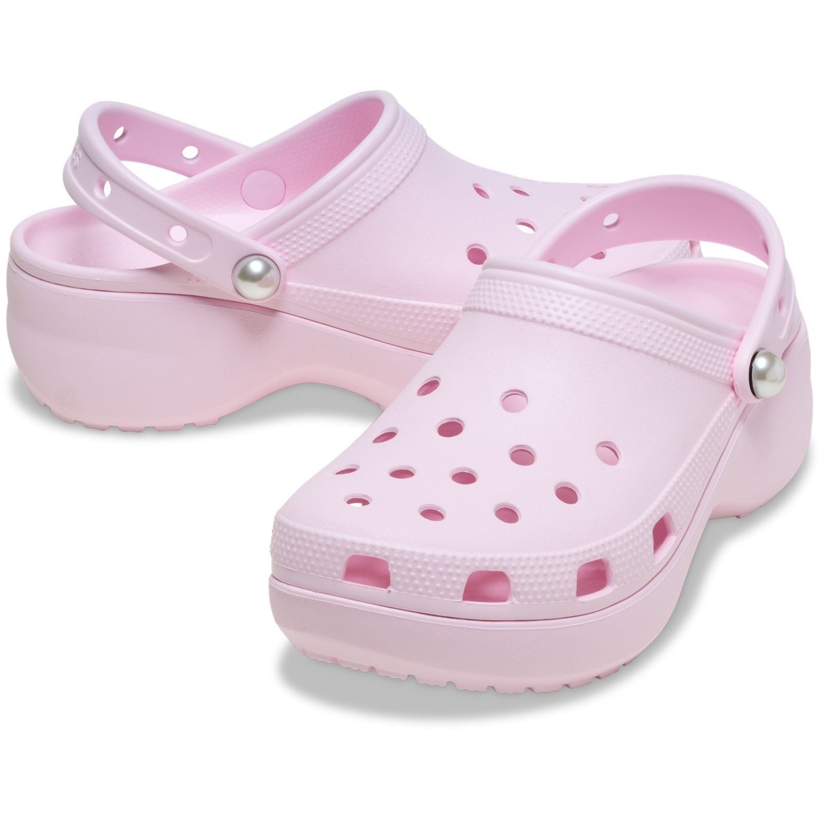 Crocs Classic Platform Synthetic Women's Pink Milk Clogs