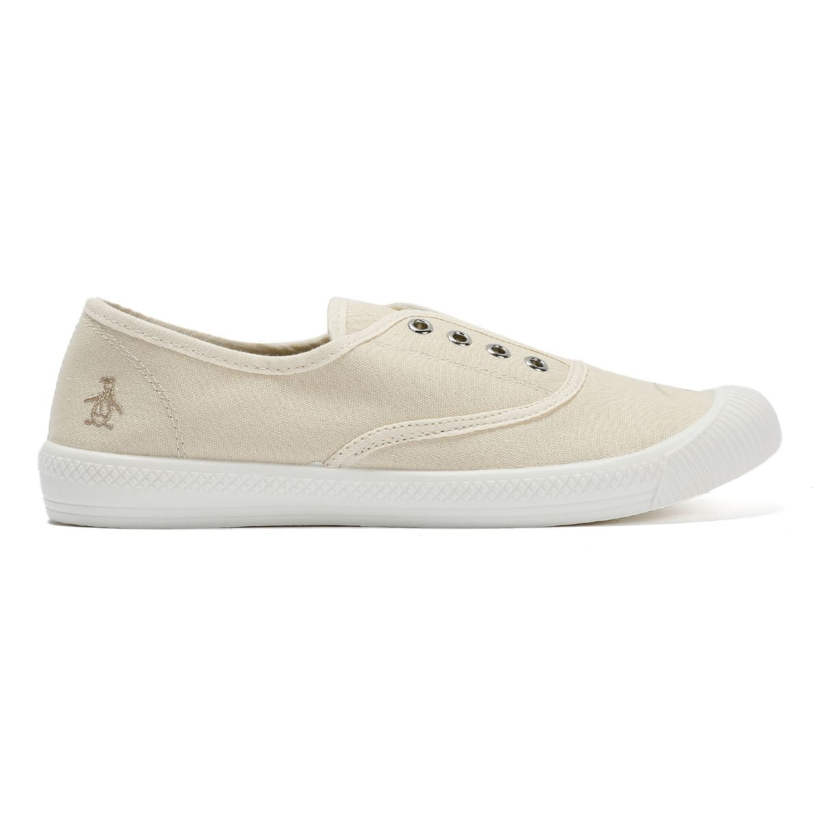 Penguin Anita Canvas Women's Off White Pumps