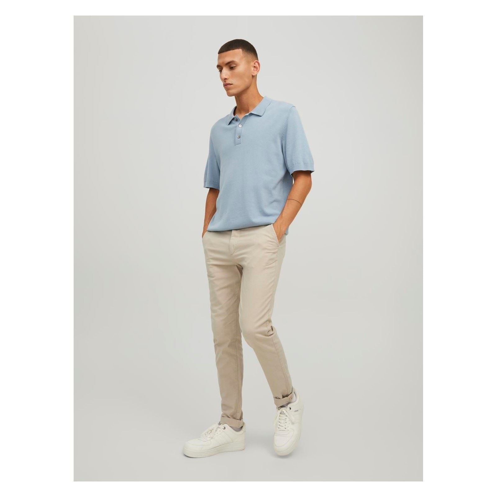 Jack & Jones Marco Cotton Men's Off White Chino Pants