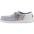 HEYDUDE Wally Funk Nu Prep Cotton Men's Princess Blue/Wood Ash Moccasins Shoes