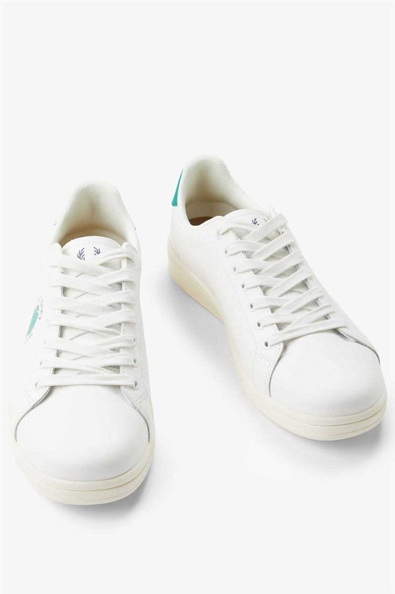 Fred Perry Tennis Cupsole Leather Men's White/Green Sneakers