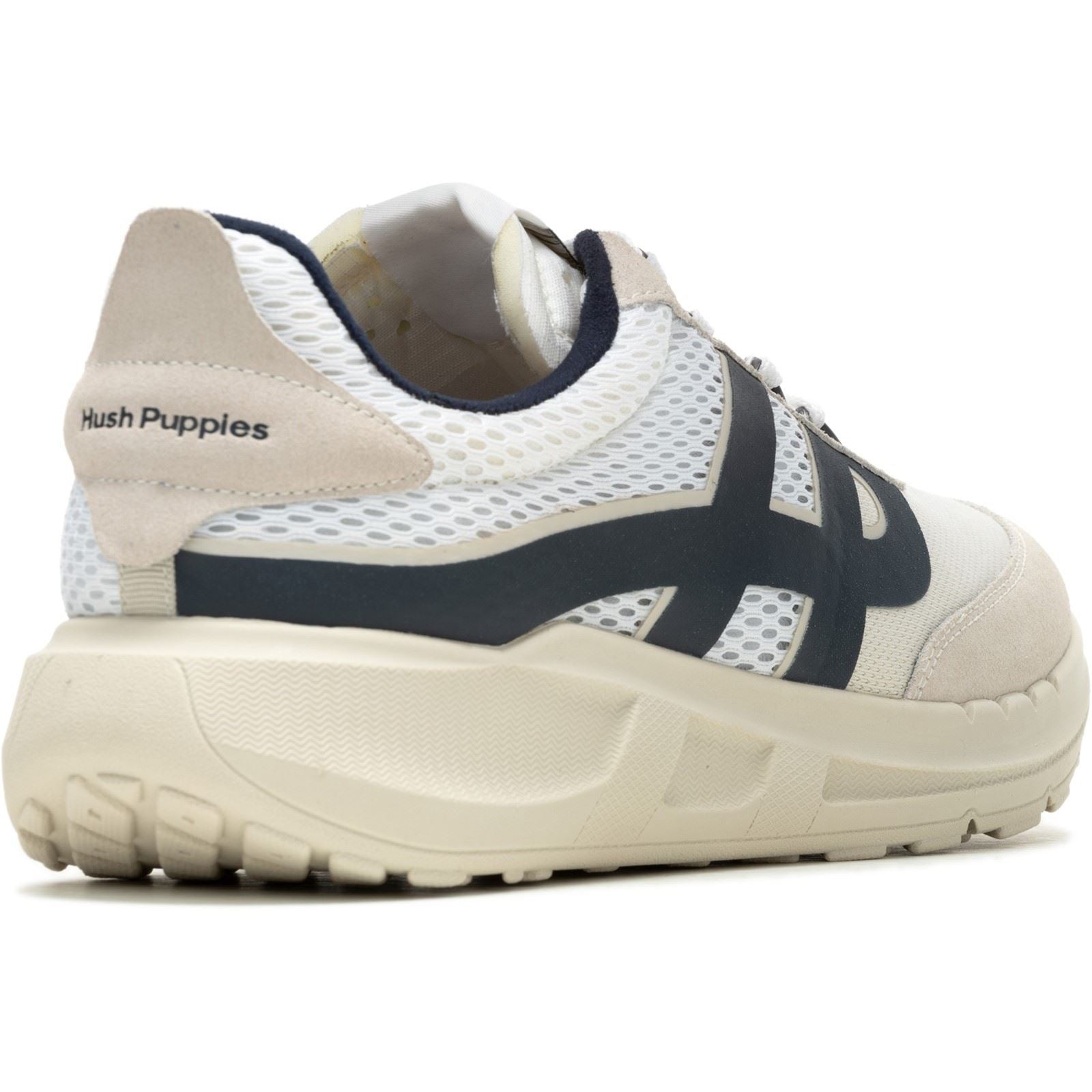 Hush Puppies Seventy8 Retro Runner Suede Men's White Sneakers