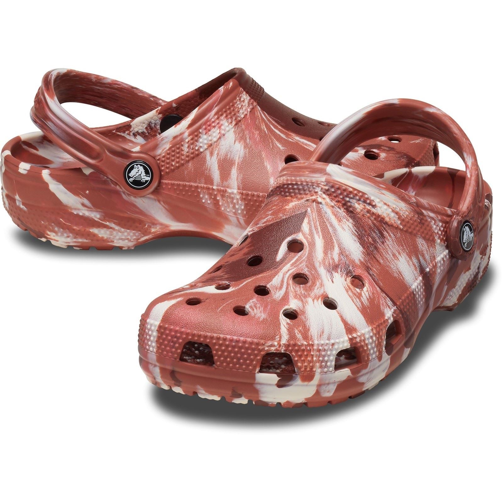 Crocs Marble Synthetic Dark Clay/Multi Clogs