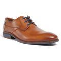 Pod Smyth Leather Men's Cognac Lace-Up Shoes