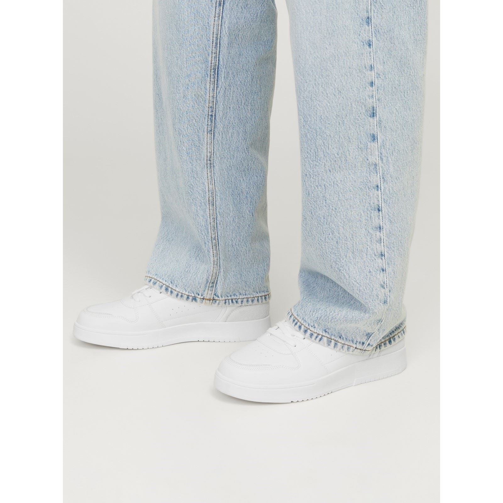 Jack & Jones Ealing Synthetic Men's White Silver Sneakers
