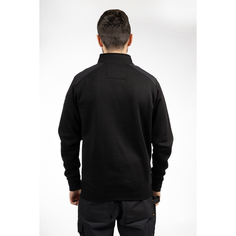 Caterpillar Essential 1/4 Zip Polyester Men's Black Sweatshirt