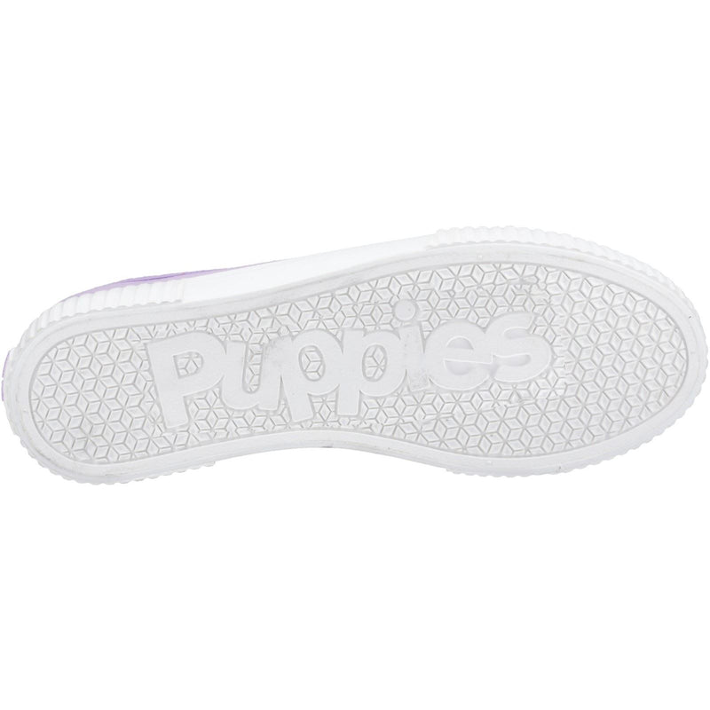 Hush Puppies Freya Canvas Textile Women's Lilac Trainers