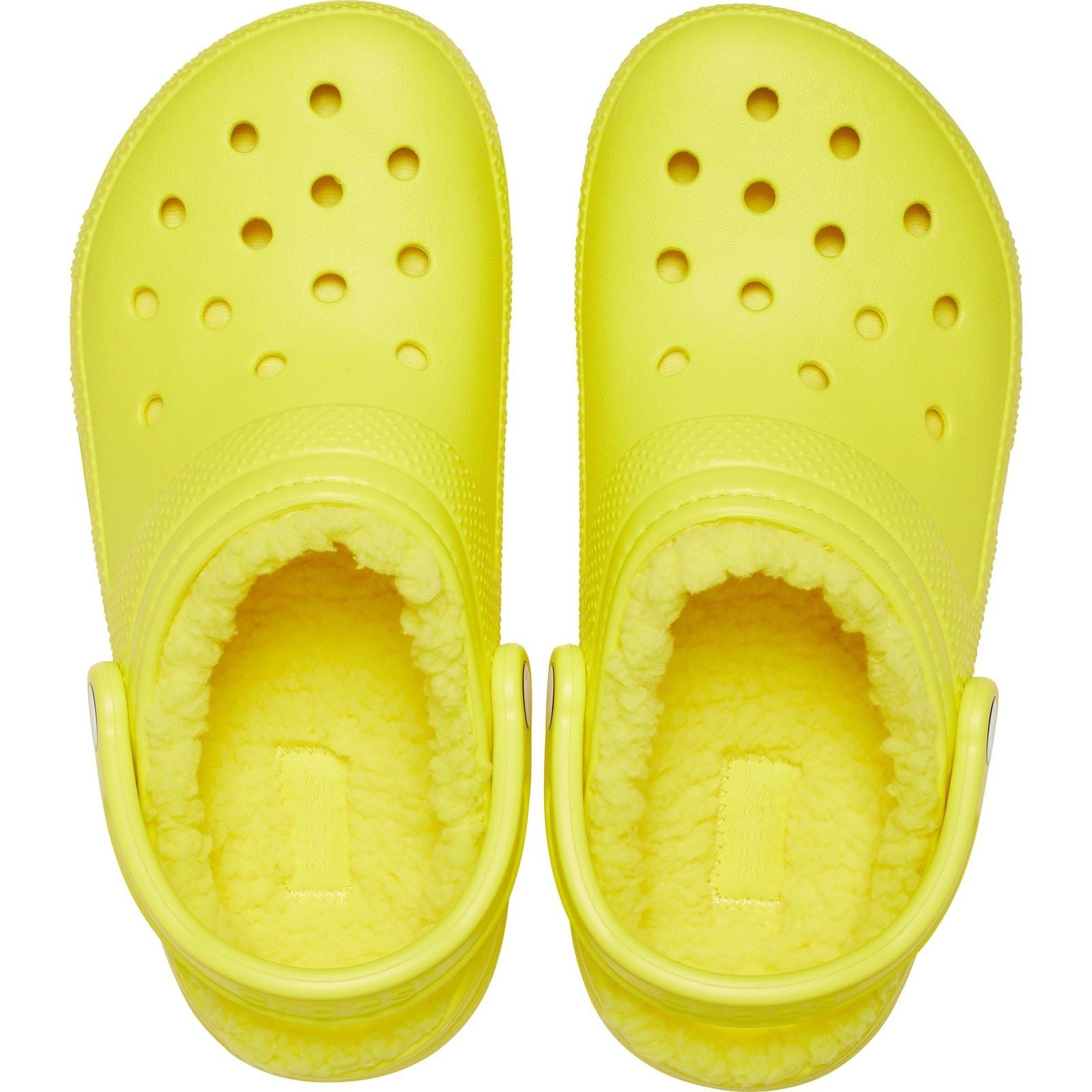 Crocs Classic Lined Clog Synthetic Cyber Yellow Clogs