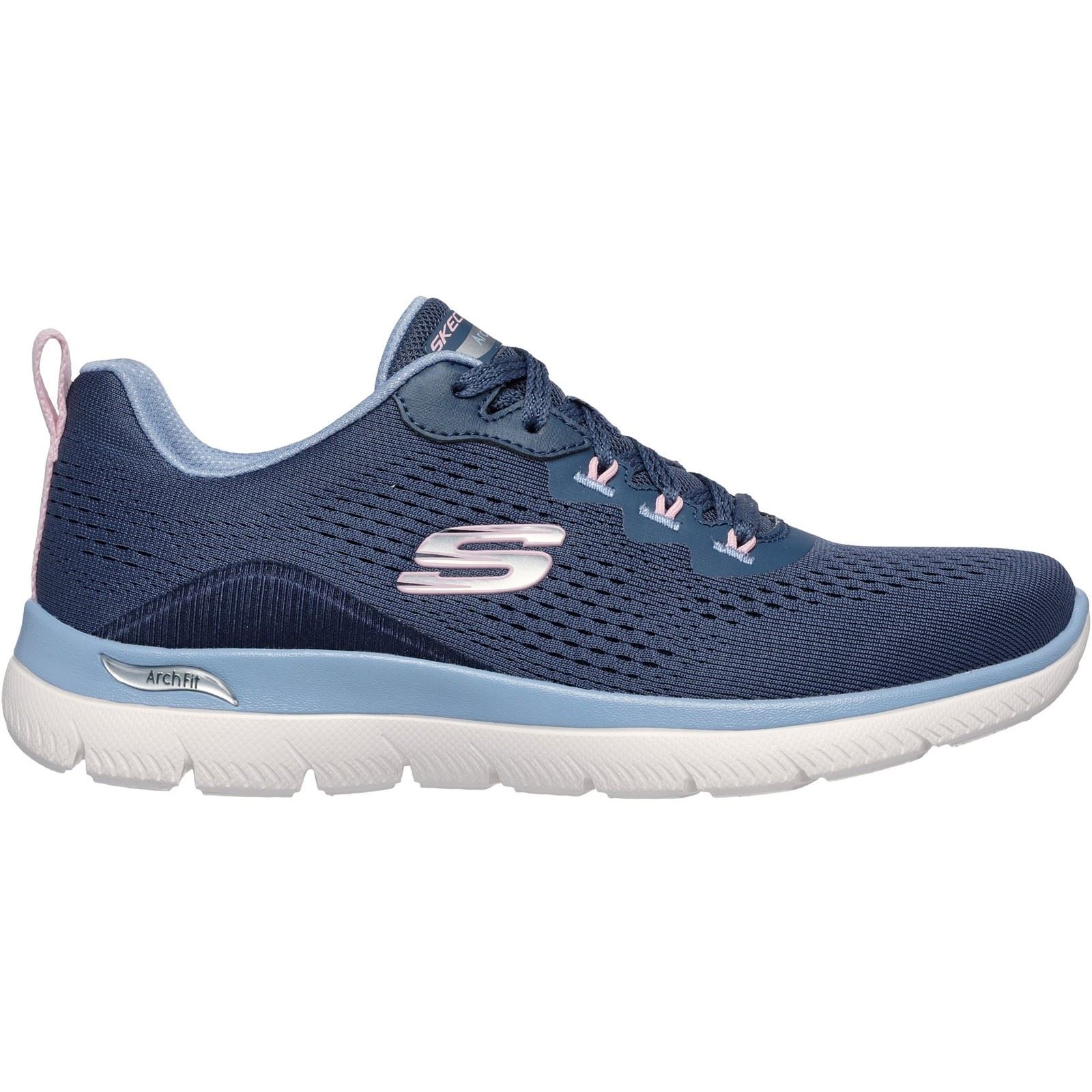 Skechers Arch Fit Summits Polyester Women's Navy/Light Blue Sneakers