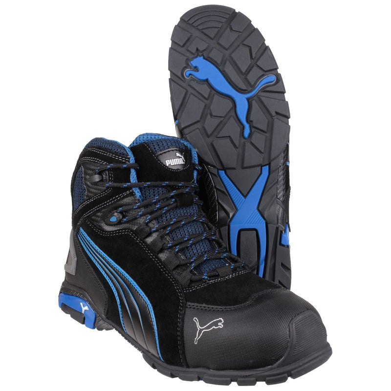 Puma Safety Rio Mid Leather Black Safety Boots