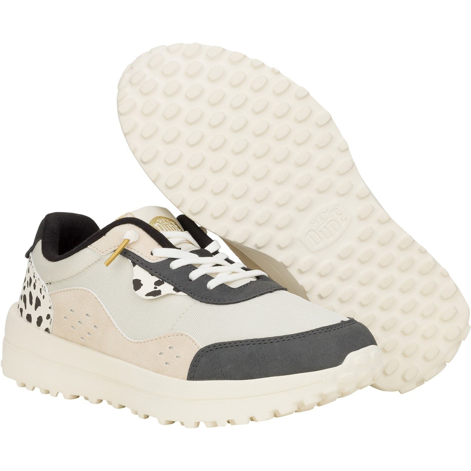 HEYDUDE Hayden Shine Synthetic Women's Ivory/Multi Sneakers