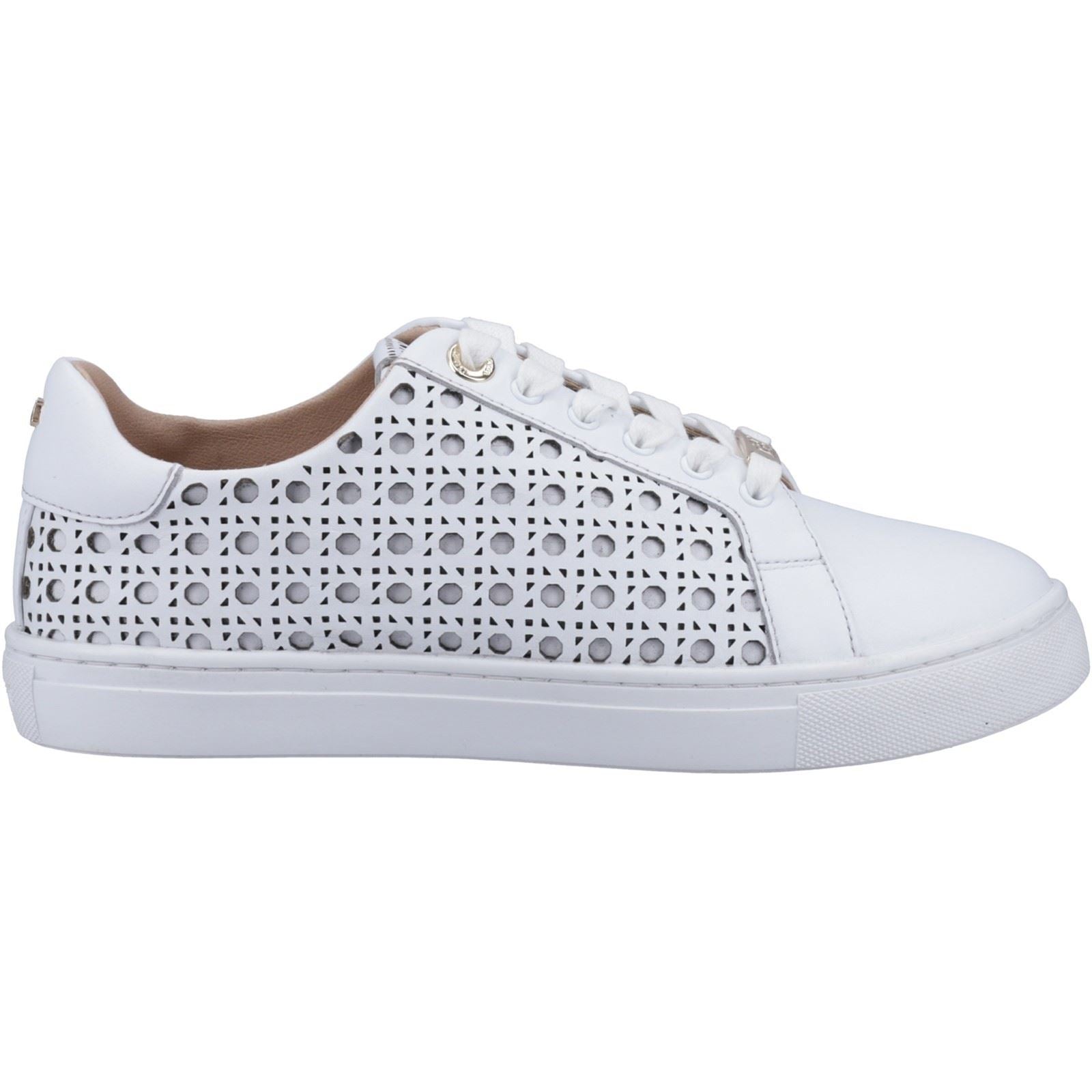 Dune Ease Leather Women's White Sneakers