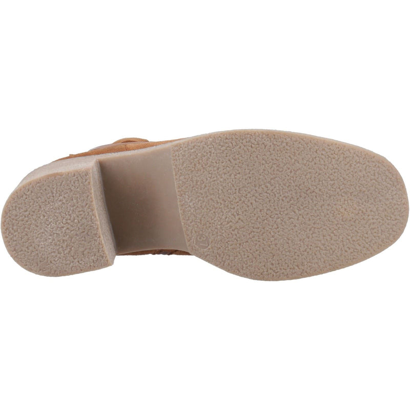 Hush Puppies Fearne Suede Women's Tan Heeled Ankle Boots