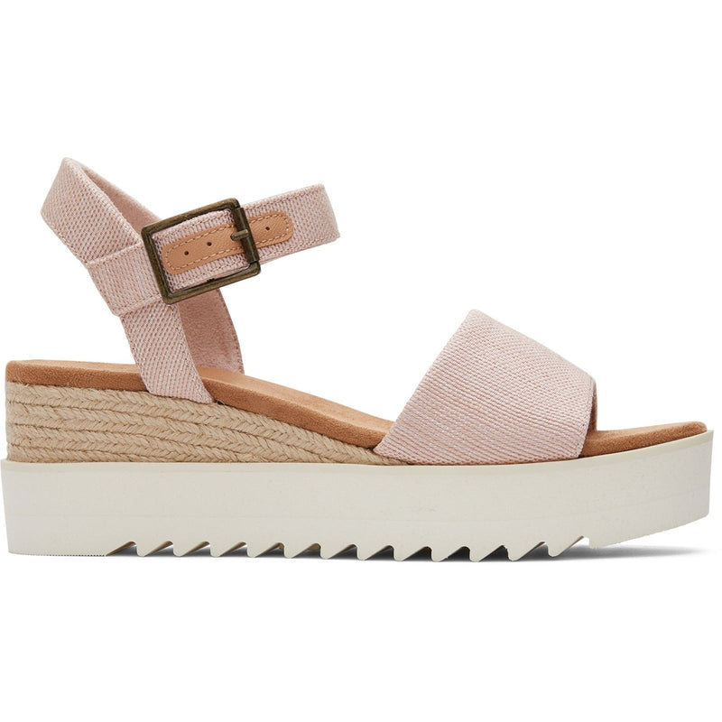 TOMS Diana Nylon Women's Ballet Pink Wedges