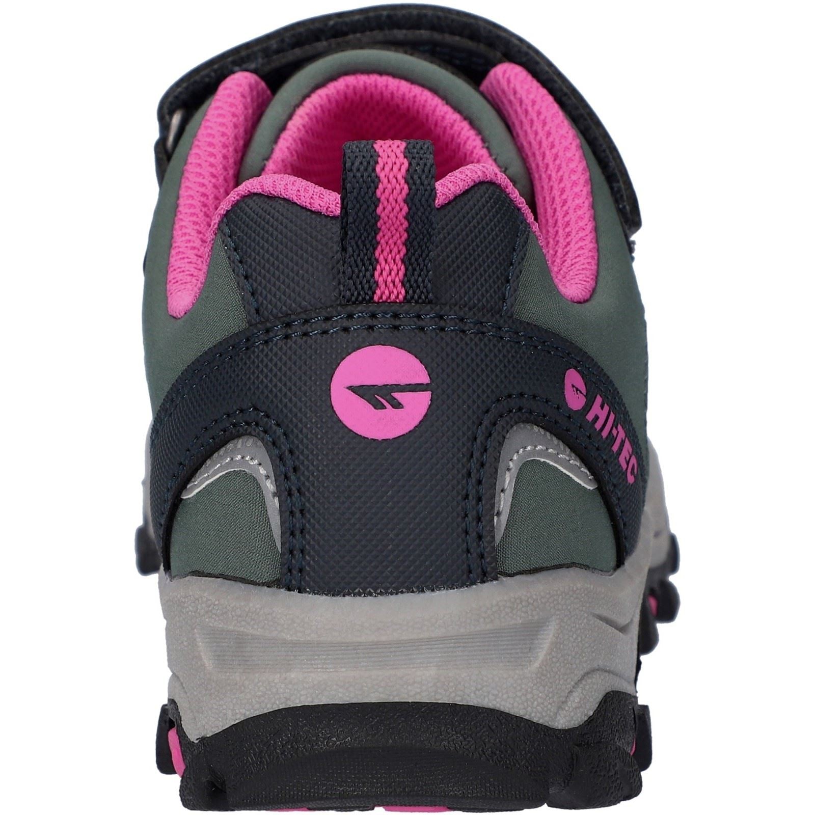 Hi-Tec Blackout Low Synthetic Soft Shell Girls's Dark Forest/India Ink/Pink Hiking Boots