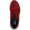 Skechers Edgeride Rekze Textile Men's Burgundy/Grey Trainers