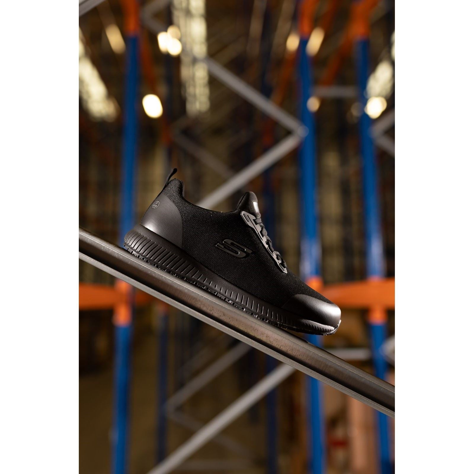 Skechers Workwear Squad SR Myton Textile Men's Black Safety Sneakers