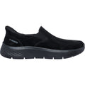 Skechers Go Walk Flex Suede Women's Black Sneakers