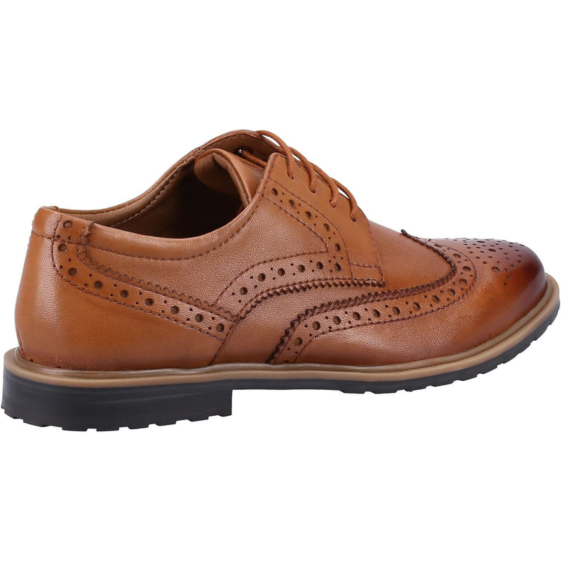 Hush Puppies Verity Leather Women's Tan Brogues Shoes