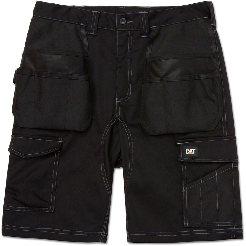 Caterpillar Essential Stretch Holster Polyester Men's Black Work Shorts