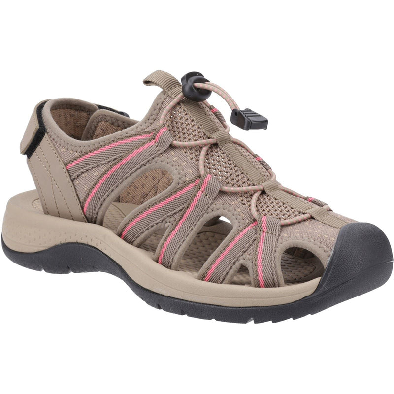 Cotswold Upton Women's Taupe/Pink Sandals