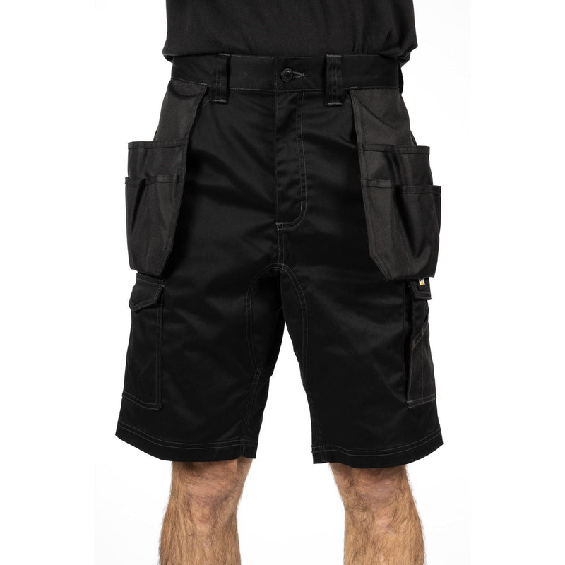 Caterpillar Essential Stretch Holster Polyester Men's Black Work Shorts