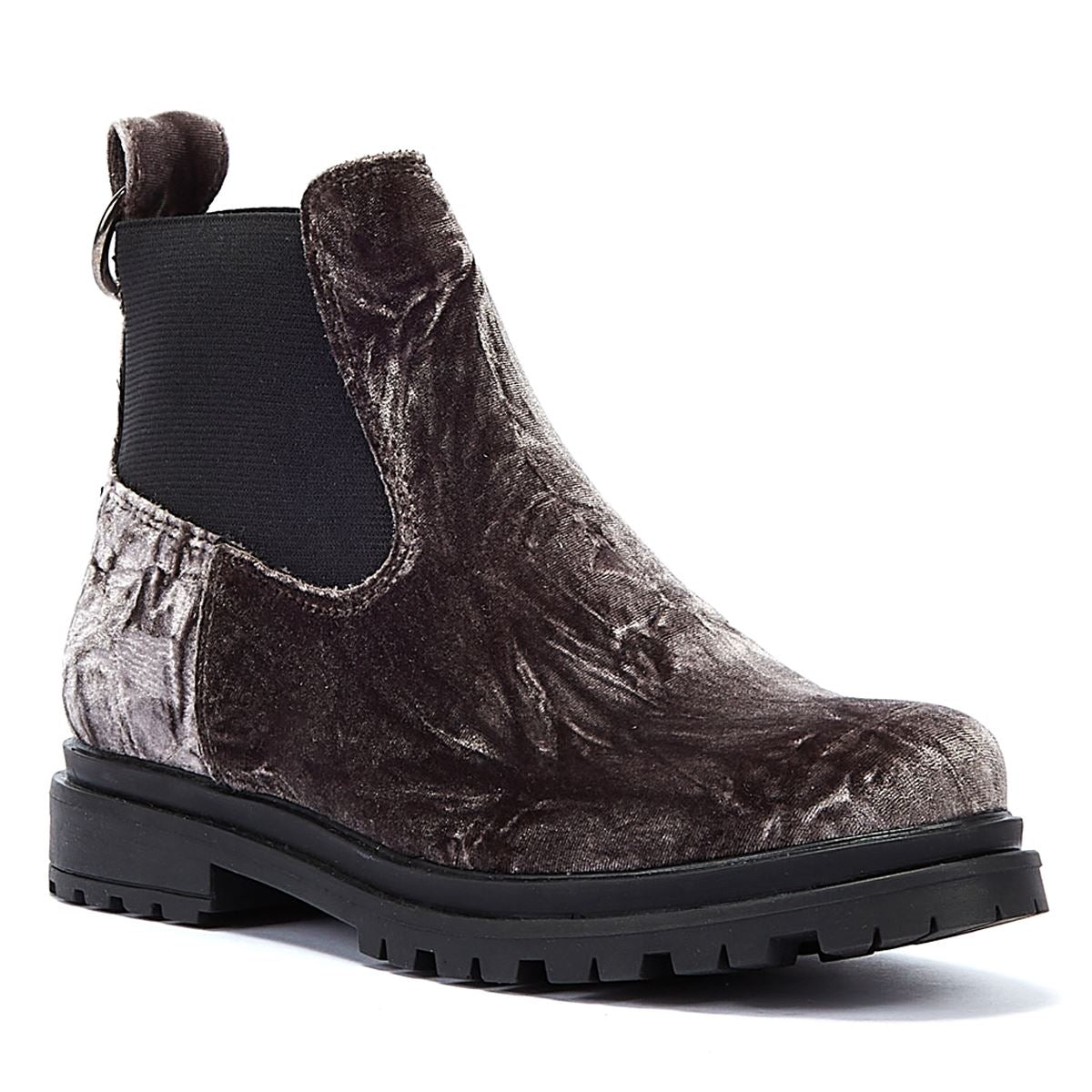Shoe The Bear Akira Chelsea Velvet Women's Dark Grey Boots
