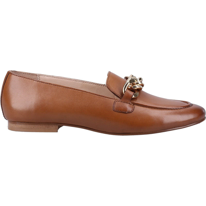 Hush Puppies Harper Chain Leather Women's Tan Loafers