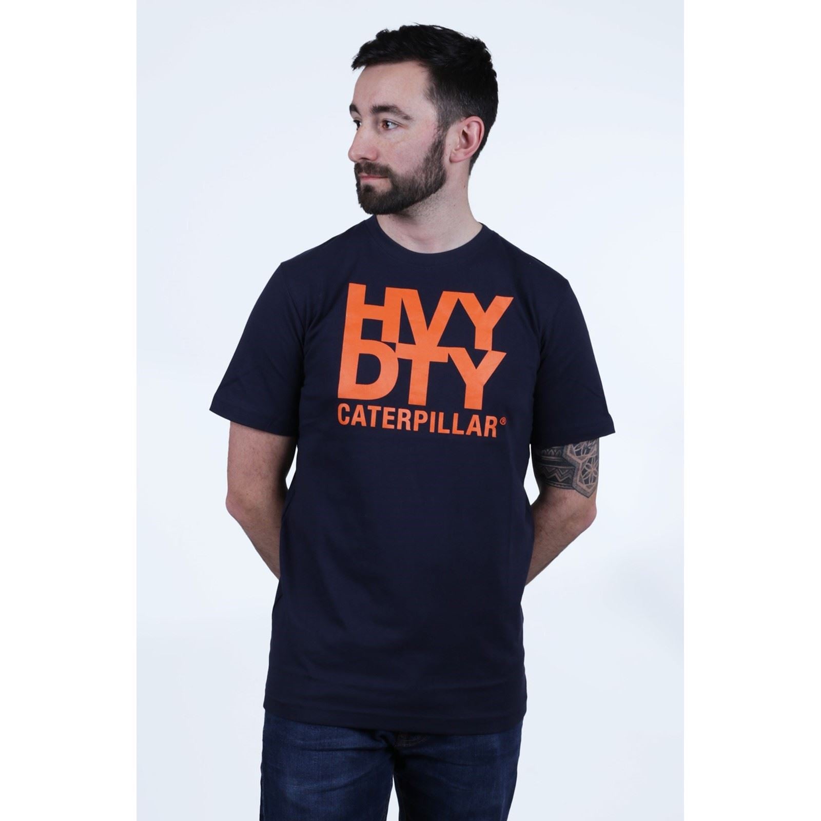 Caterpillar Heavy Duty Cotton Men's Black T-Shirt