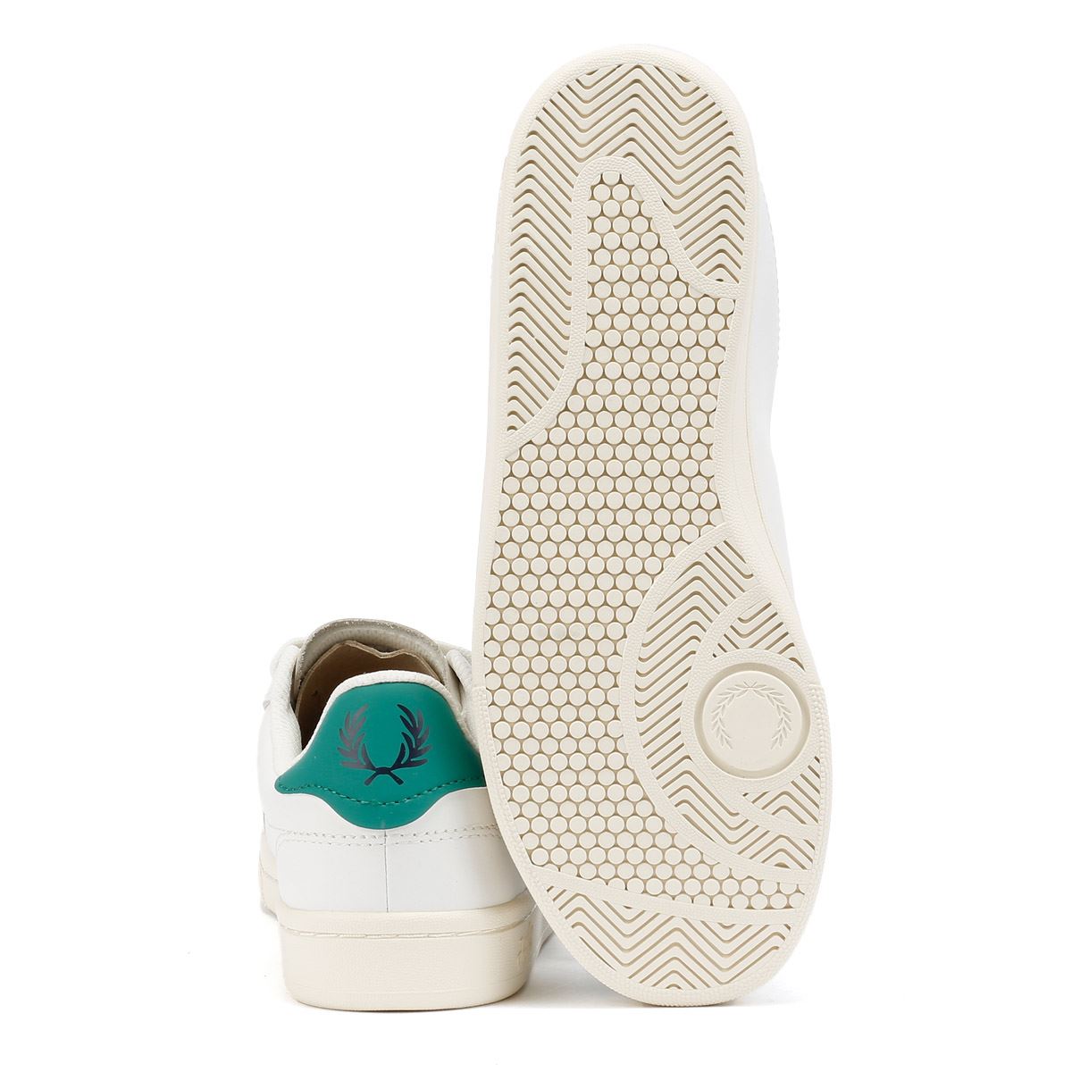 Fred Perry Tennis Cupsole Leather Men's White/Green Sneakers