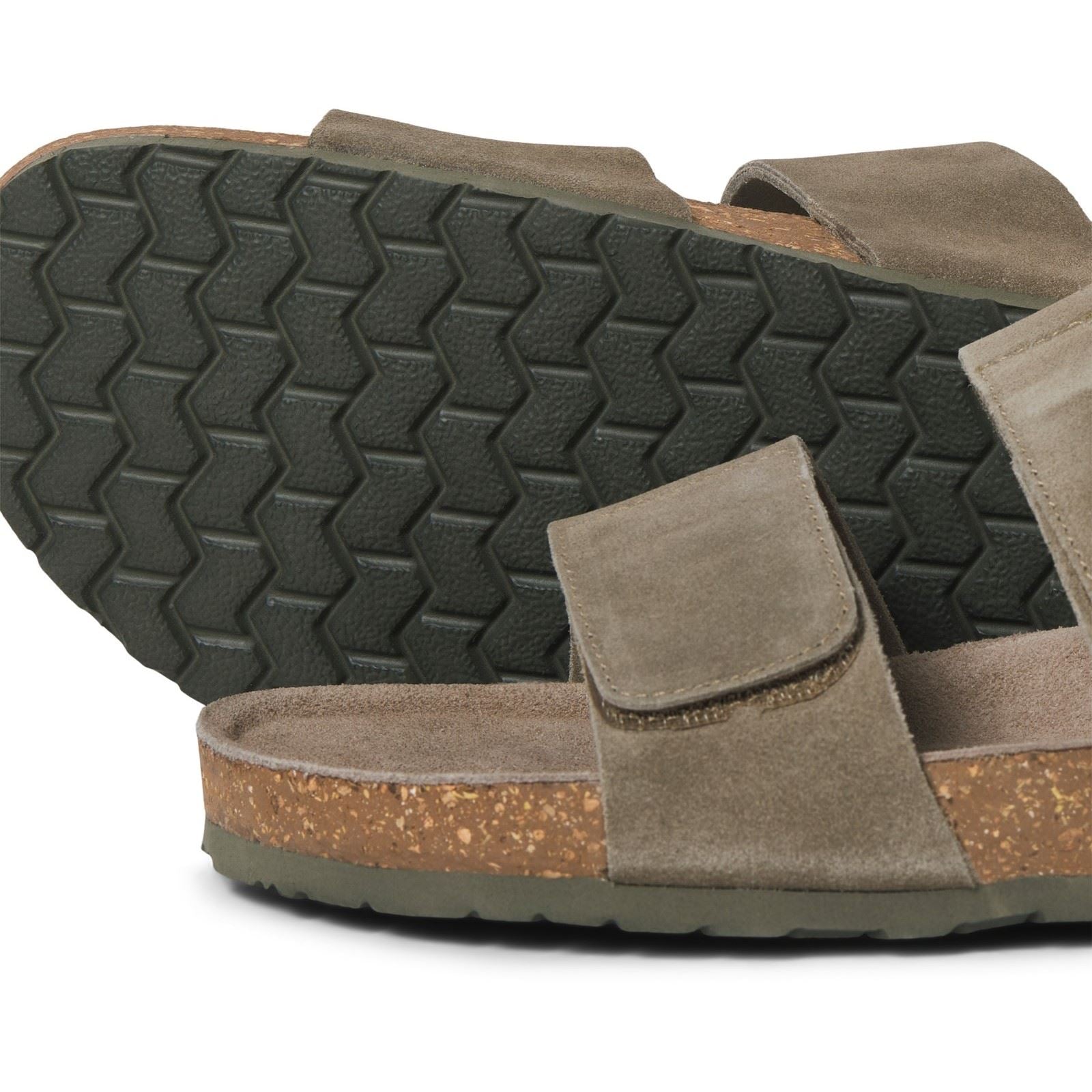 Jack & Jones Malta Suede Men's Martini Olive Sandals