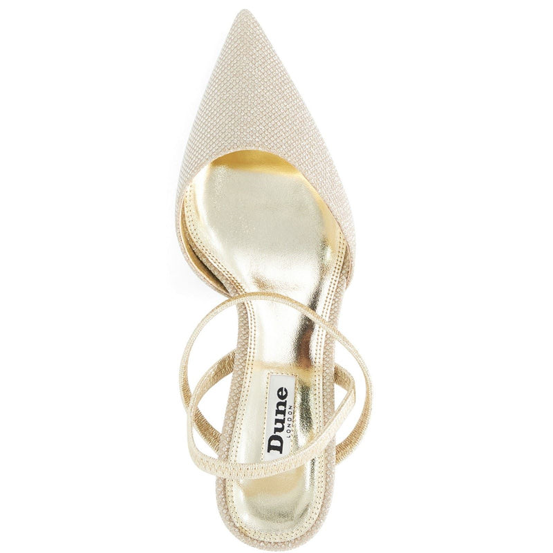Dune Classical Leather Women's Gold Shoes