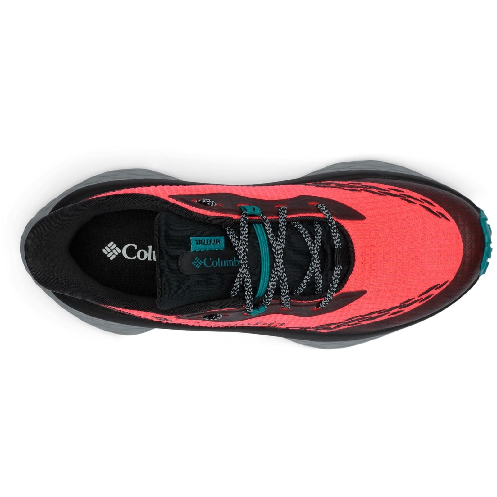 Columbia Konos Trillium Polyester Men's Neon Sunrise/Teal Chloride Sneakers