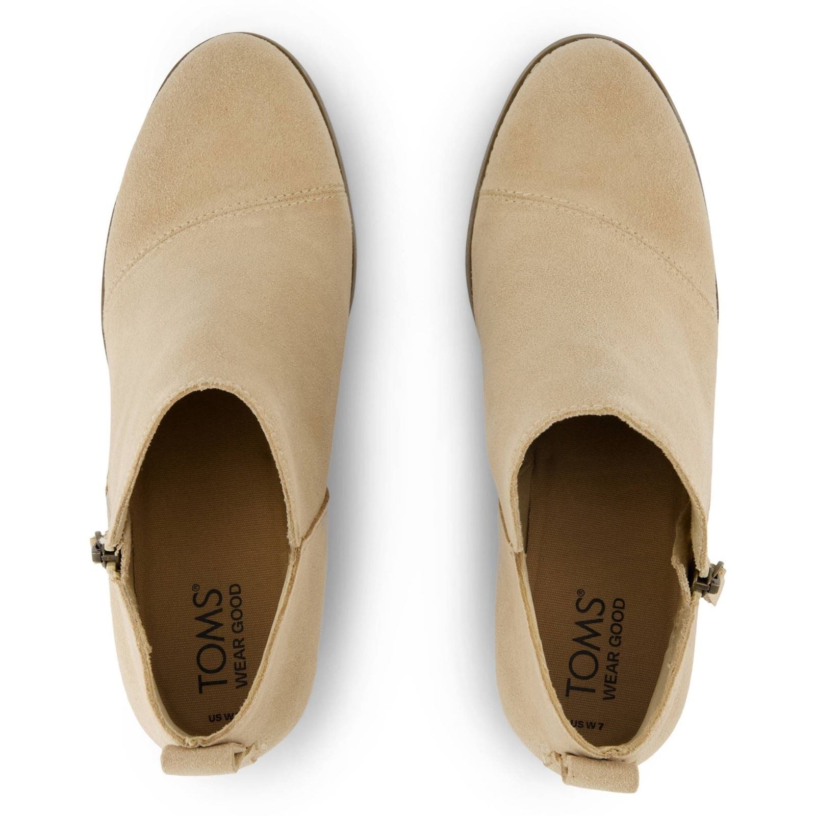 TOMS Goldie Textile Women's Sand Heeled Ankle Boots