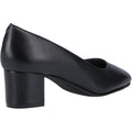 Hush Puppies Anna Wide Leather Women's Black Heels