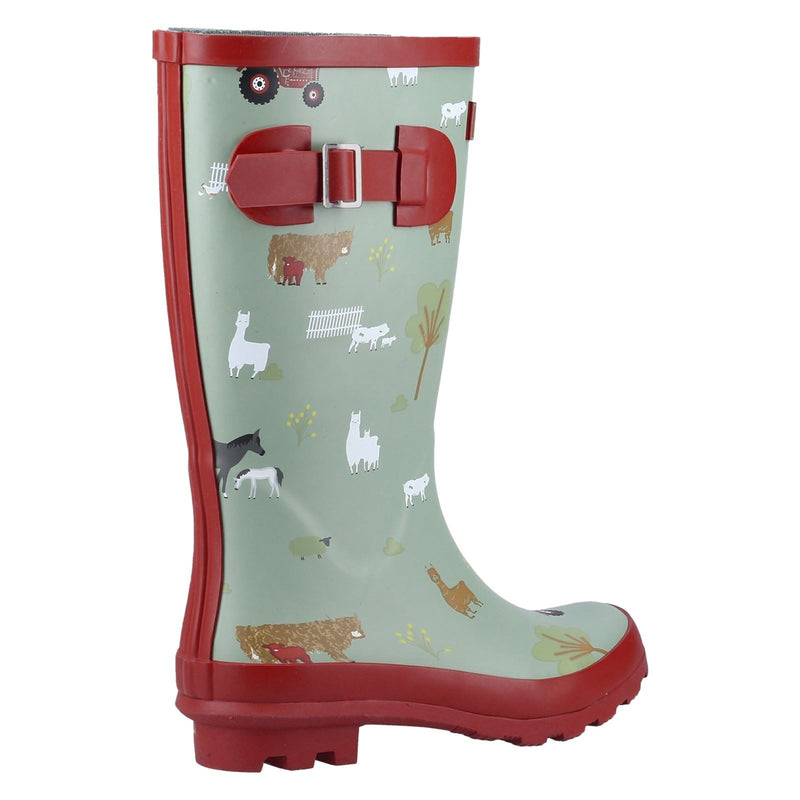 Cotswold Farmyard Junior Rubber Farm Wellington Boots