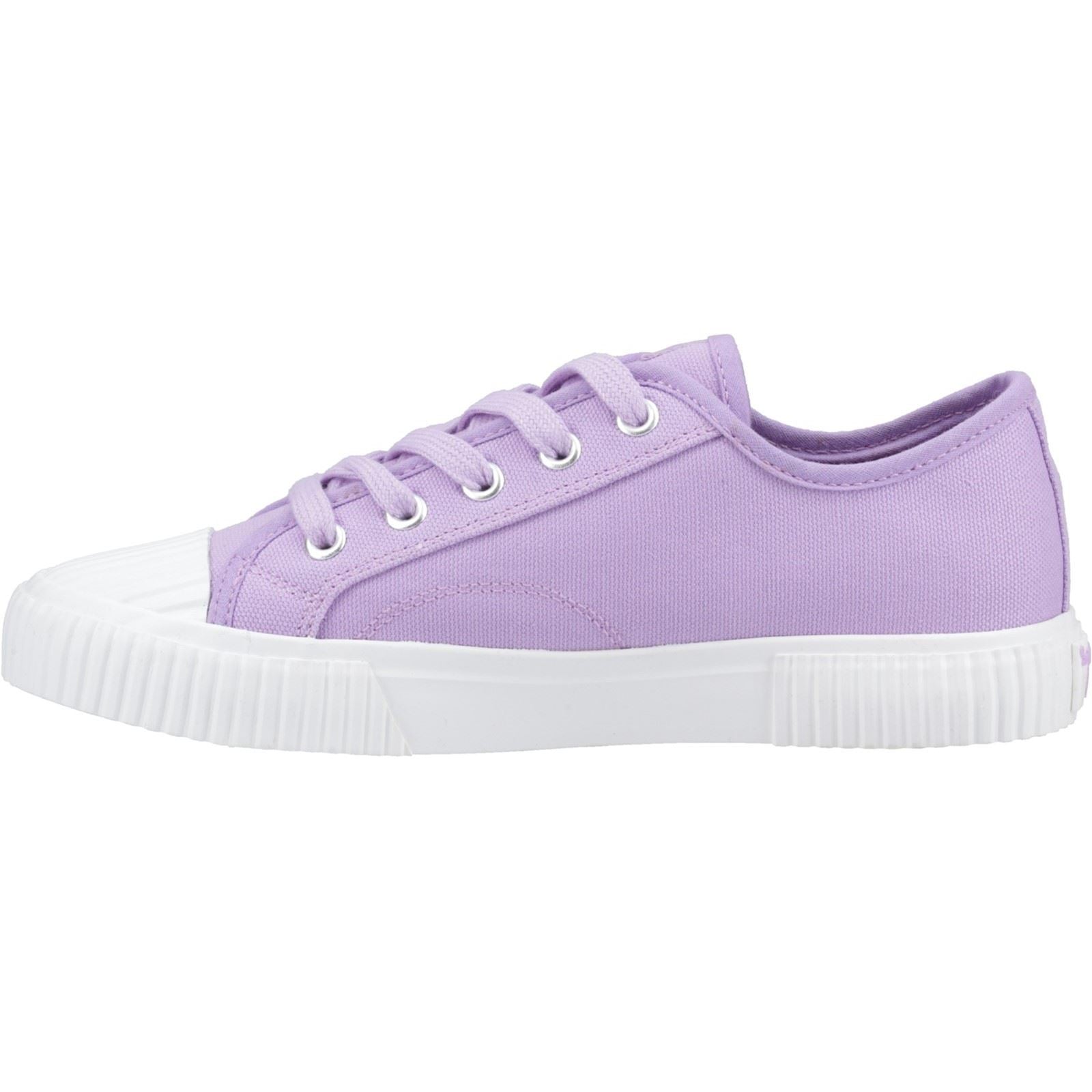 Hush Puppies Freya Canvas Textile Women's Lilac Sneakers