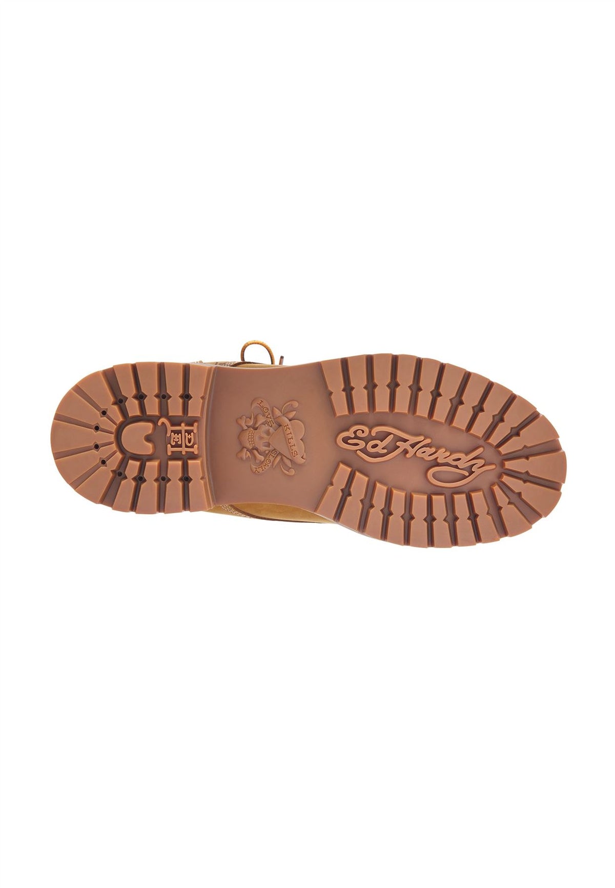 Ed Hardy Dancing Dragon Nubuck Men's Tan Boots
