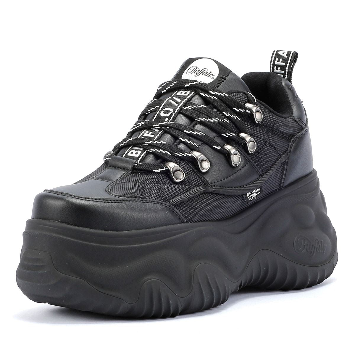 Buffalo Blade Hike Lo Women's Black Sneakers – Tower-London.US