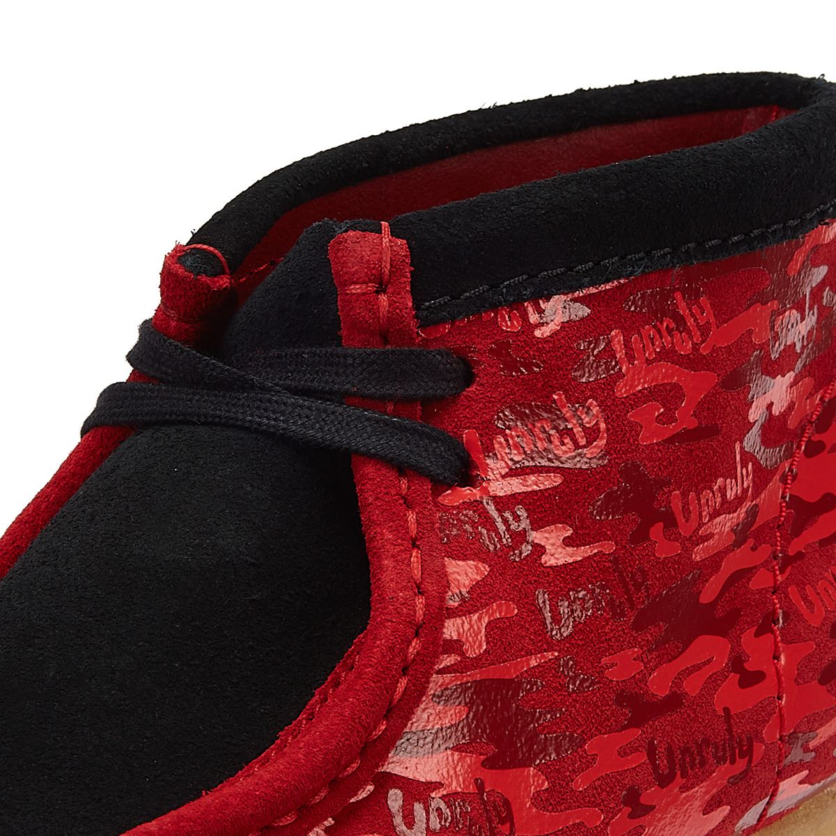 Clarks Popcaan X Wallabee Red Camo Boots