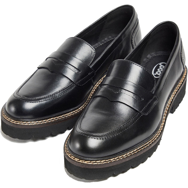 Pod Kenny Leather Women's Black Loafers