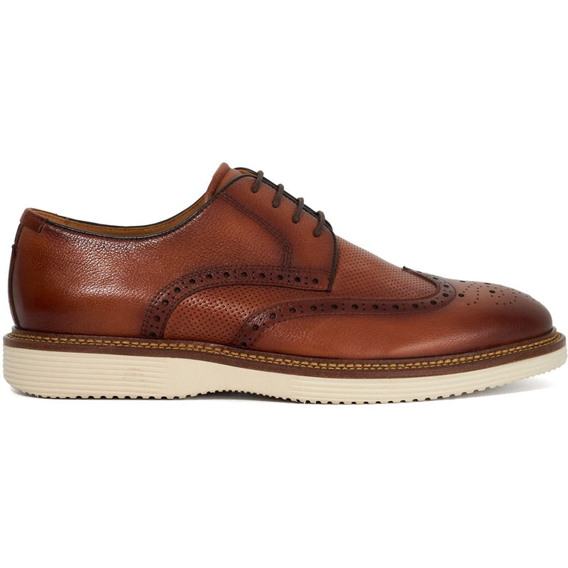 Dune Benidictus Nubuck Men's Tan Brogues Shoes