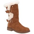 Hush Puppies Megan Wide Suede Women's Tan Boots