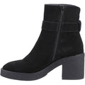 Hush Puppies Fearne Suede Women's Black Heeled Ankle Boots