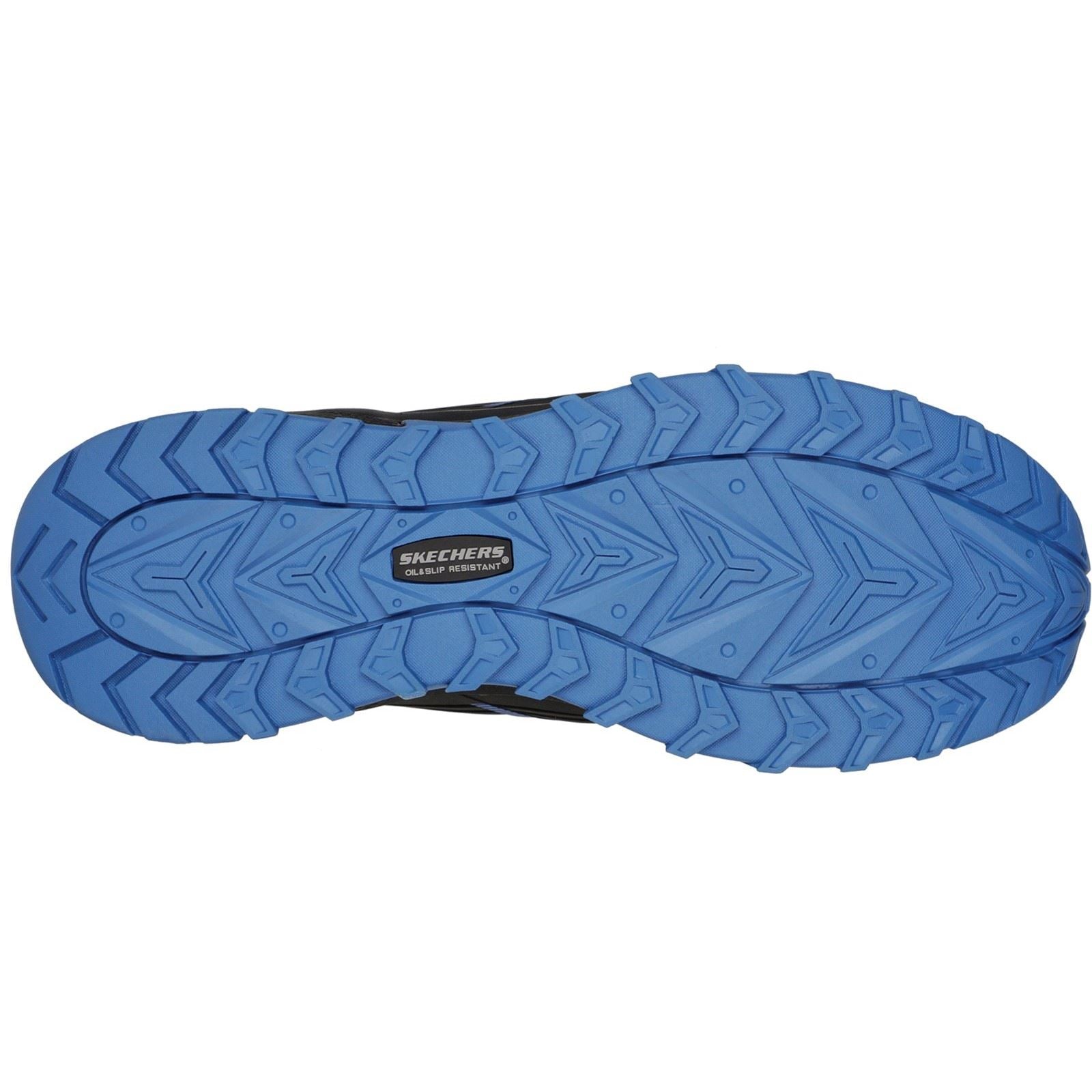 Skechers Workwear Puxal Textile Men's Black/Blue Safety Sneakers