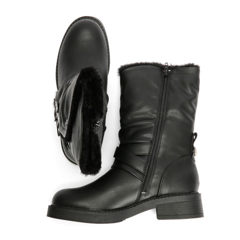Blowfish Malibu Voyage Cozy Women's Black Boots
